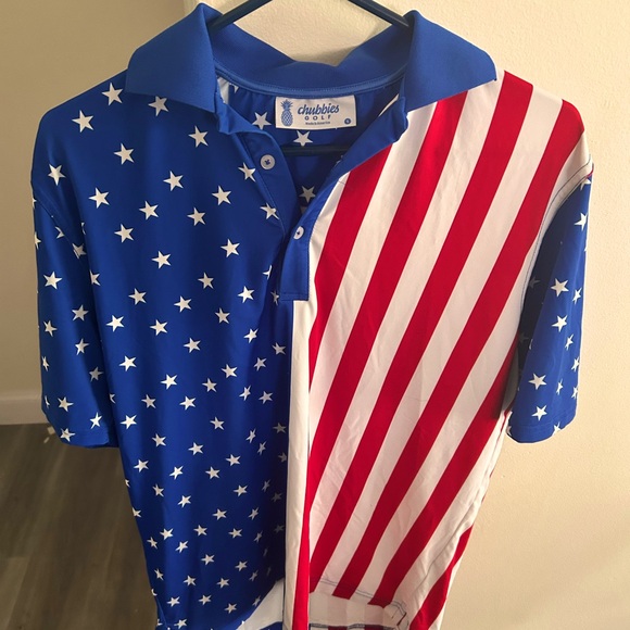 chubbies Other - Chubbies Mens Patriotic Polo Shirt - Blue, Red, White